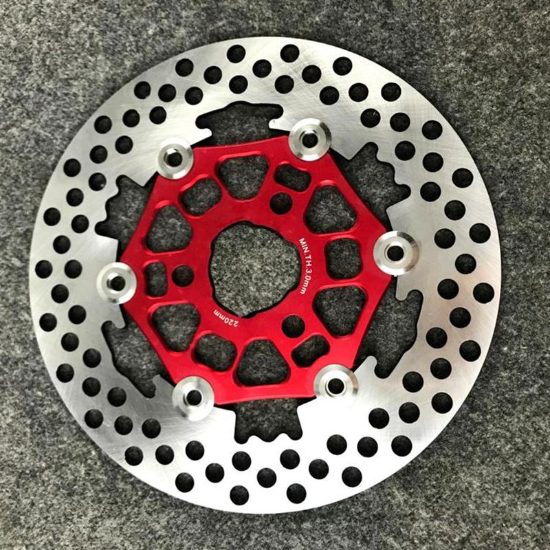 Universal CNC Aluminum Alloy Floating Disk Motorcycle Brake Disc 220mm Hole Pitch 57mm For Scooter Sport-bike