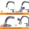 Anti-Splash Sink Faucet Extension Tube 3 Modes 360 Degree Rotation Faucet Adapter Bathroom Sink Sprayer