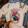 Moon Cat Tshirt Women Anime Harajuku Manga T-shirts Female Comic Graphic Japanese Clothes