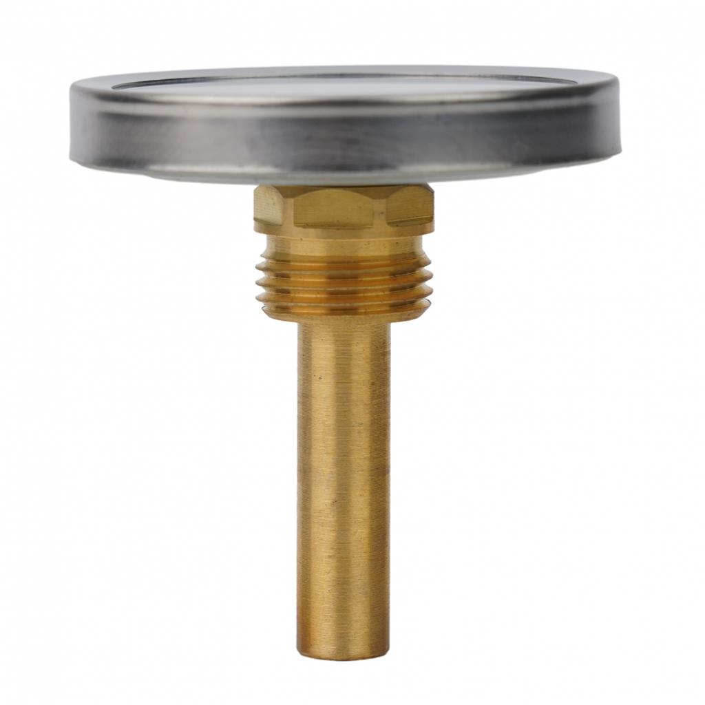 Thermometer With Copper Sheath 1/2" Screw-in Buffer Boiler Heating 120°C