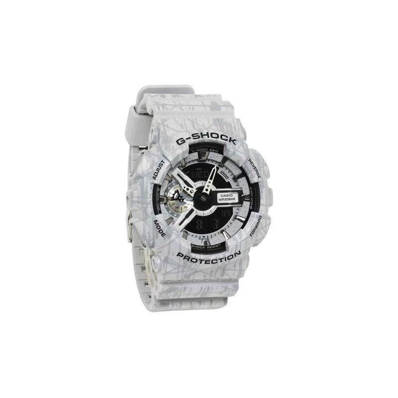 Casio G-SHOCK SLASH PATTERN theme series marble burst fashion trend street automatic LED lighting calendar quartz movement Japanese and GA-110SL-8