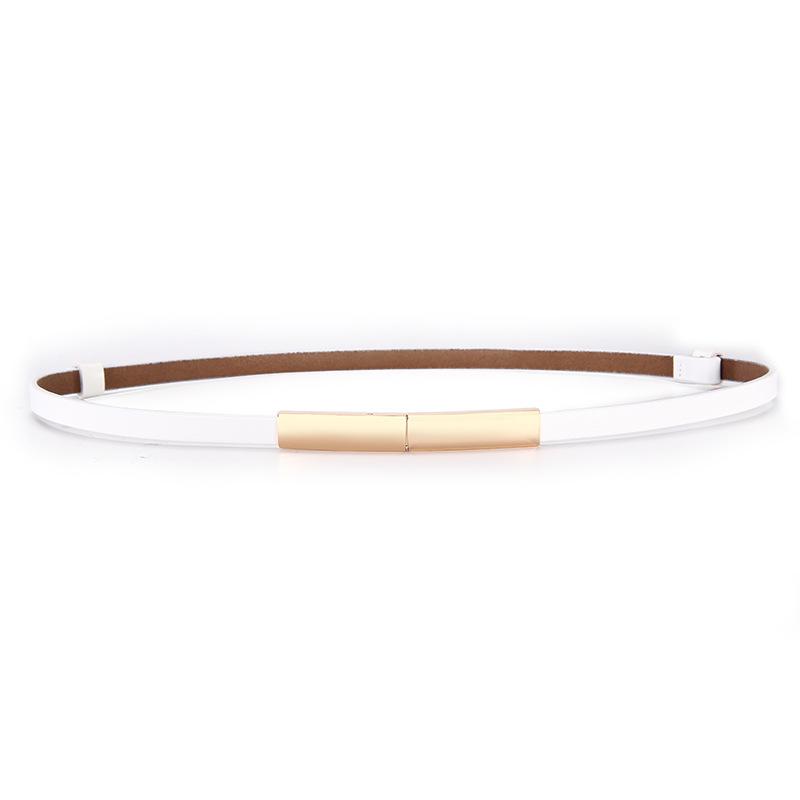 Women's Stylish Thin Leather Belt for Skirts, Dresses, and Coats