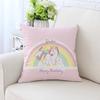 New Unicorn Cushion Cover Hot Polyester Cartoon Unicorn Pillowcase Kids Room Decoration Sofa Couch Throw Pillow Cover Decorative