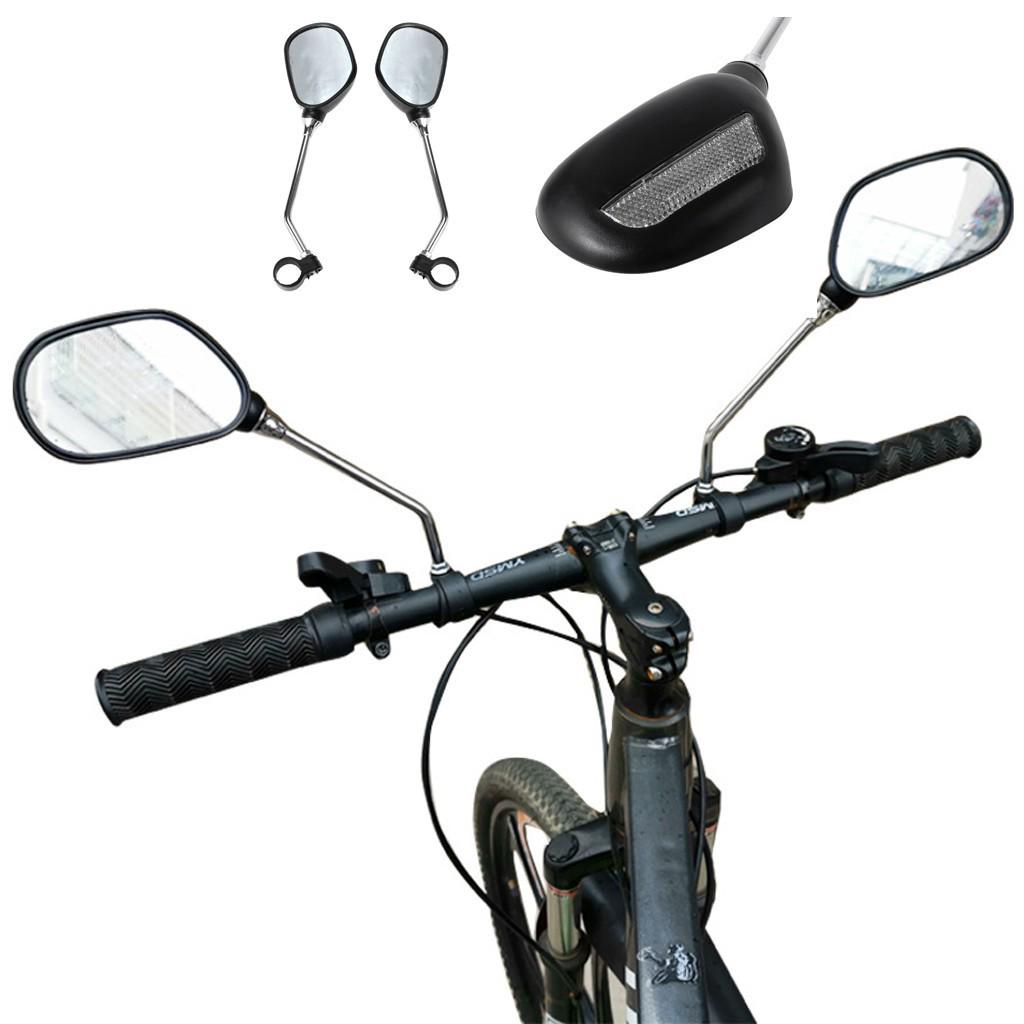 Flat Reflective Rearview Mirror for Bicycles - Safety Equipment for Mountain Bikes and Electric Vehicles