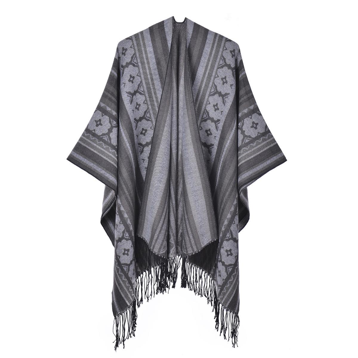 

Шаль-накидка с цветочной кисточкой в корейском стиле - Теплая и стильная 130x150cm