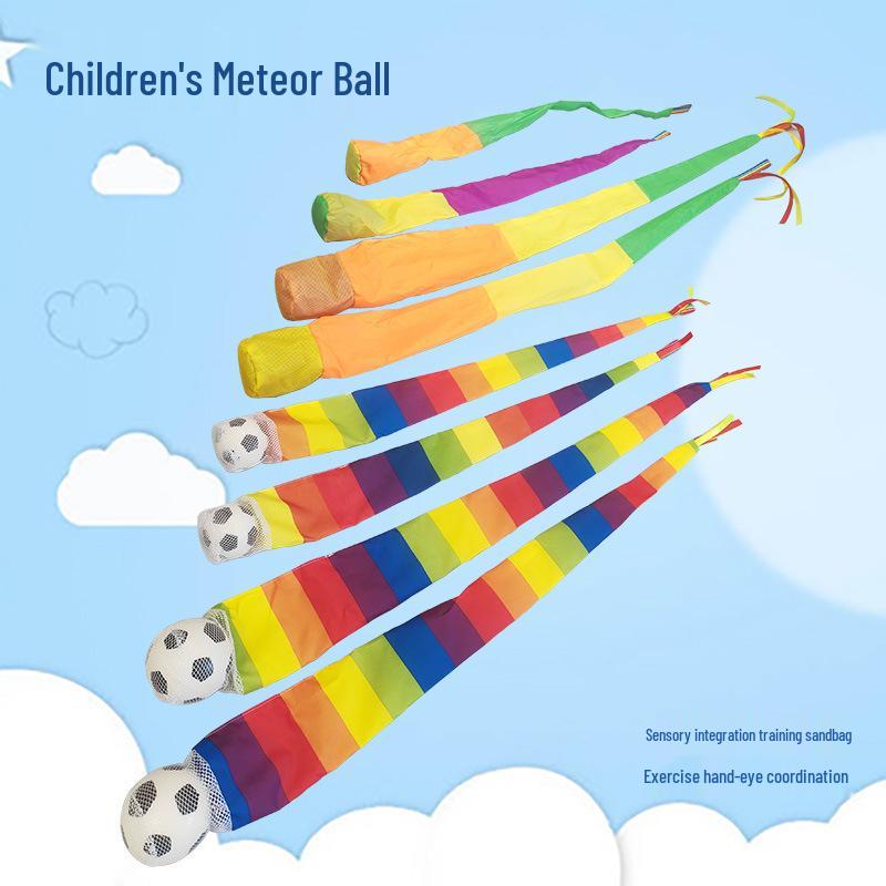 Meteor Kindergarten Sensory Integration Ribbon Ball – Soft, Wind-Resistant Throwing and Catching Equipment for Kids