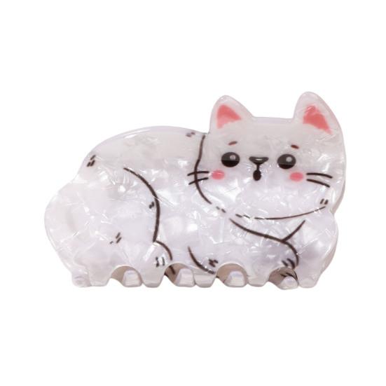 Small Claw Hair Clips for Women Girls Cute Cat Mini Jaw Clips for Thin Hair Nonslip Hair Styling Accessories