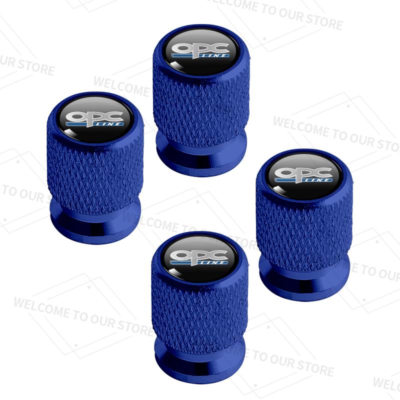 4pcs/1set For Opel OPC LINE Logo Mokka Antara Insignia VXR GSI GS GTC Car Valve Caps Wheel Tires Air Tyre Stem Protective Cover
