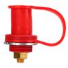 Battery Terminal Color Coded 250A 3 8in Battery Terminal Stud Connector with Cap for Cars RVs Boats Red (Positive)