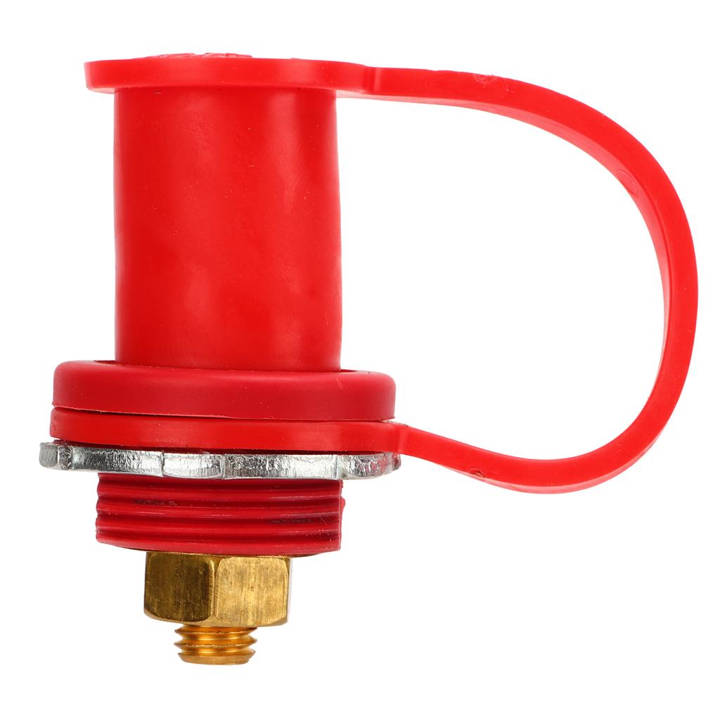 Battery Terminal Color Coded 250A 3 8in Battery Terminal Stud Connector with Cap for Cars RVs Boats Red (Positive)