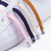 2Pair Double-layer elastic 8mm Flat Shoelace Shoes Accessories No Tie Shoe laces Quality Elastic Laces Sneakers Tennis Shoelaces