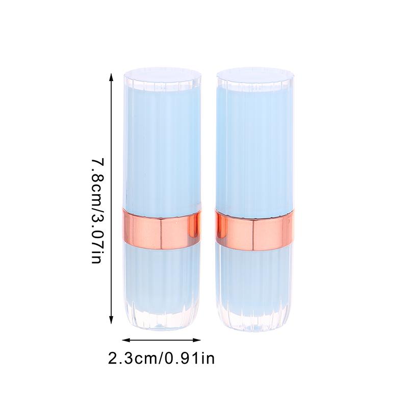 Empty Lip Balm Tubes Lip Gloss Self Made Lipstick Container Travel Makeup Packaging Sample Tubes 3.6g Round Buckle Lipstick Tube