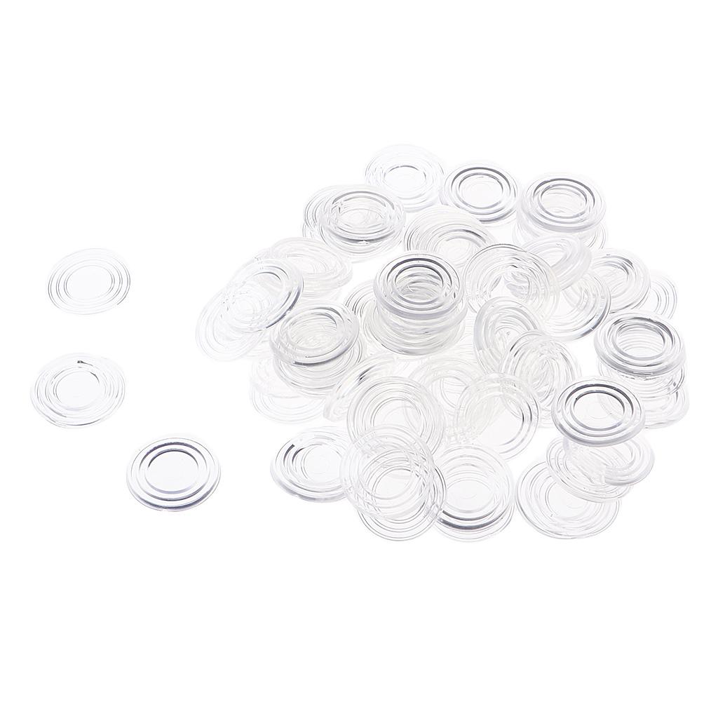 100 Pack Clear Rubber Feet Bumpers Pads Transparent Buffer Tips Cabinet Door Noise Dampening