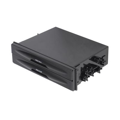 Auto Auto Doppelschicht Radiofach Getränkebecherhalter Aufbewahrungsbox Schwarz 1 Din