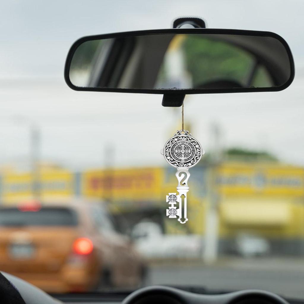 Set of 2 Religious Key Rack Wall Mount for Believers Easy Installation Hanging Pendant Stylish Home Door Adornment