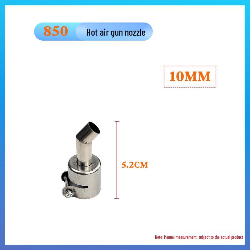 Multi-Model Hot Air Gun Nozzle Set - Straight, Angled, Bent for 850/858 Desoldering Stations