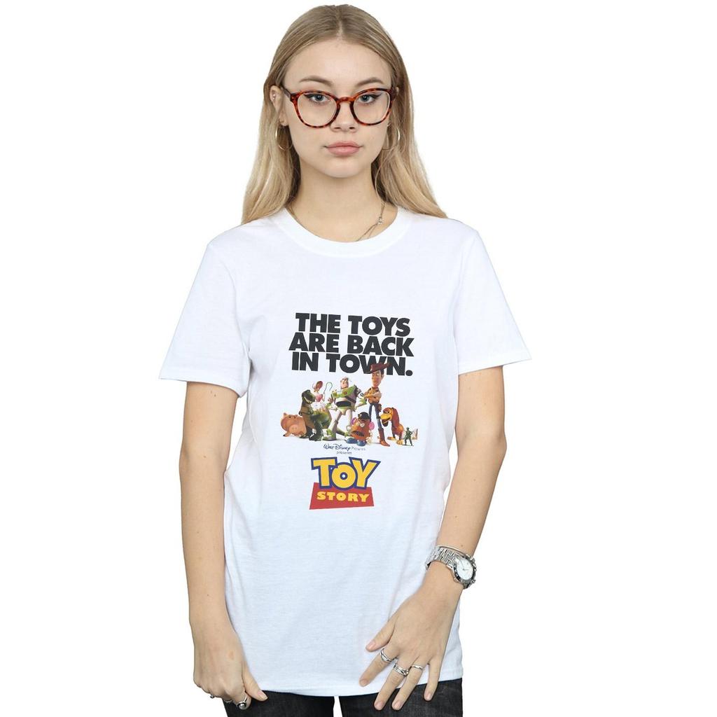 Disney Womens/Ladies Toy Story Movie Poster Cotton Boyfriend T-Shirt