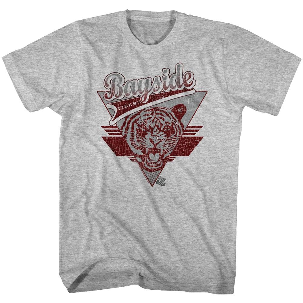 Saved By The Bell Bayside Tigers Triangle Banner Men s T Shirt M