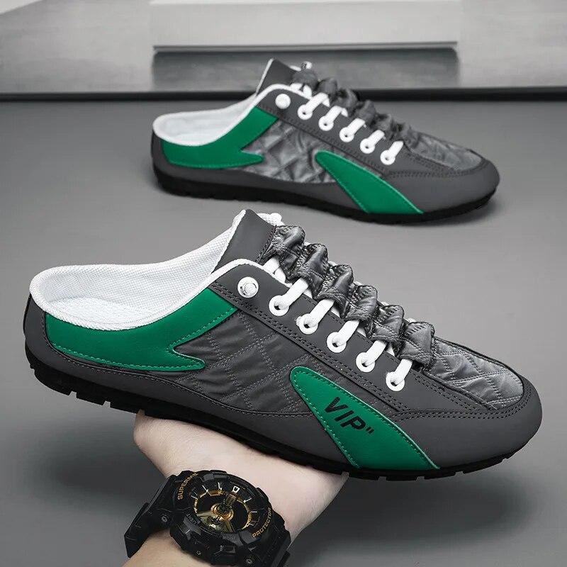 Men's Casual Shoes Korean Summer Men's Flat Loafers Lightweight Soft Bottom Non-slip Men's Shoes Slip On Loafers Canvas Shoes