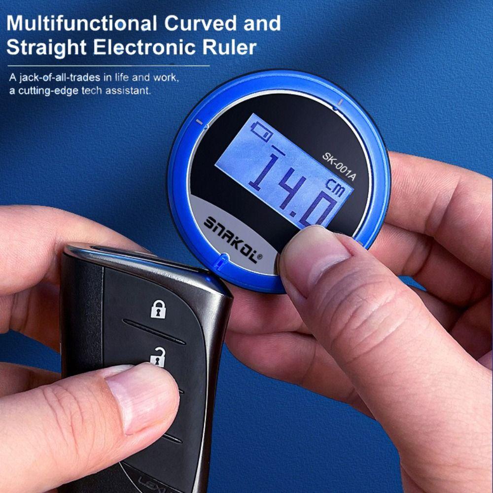 LCD Display Electronic Digital Tape Measure Long Distance Rolling Measuring Tool  Irregular Object