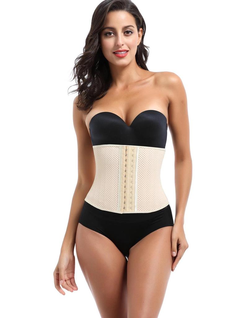 25 Steel Bones Waist Trainer with 9 Ventilation Holes for Tummy Control and Fitness