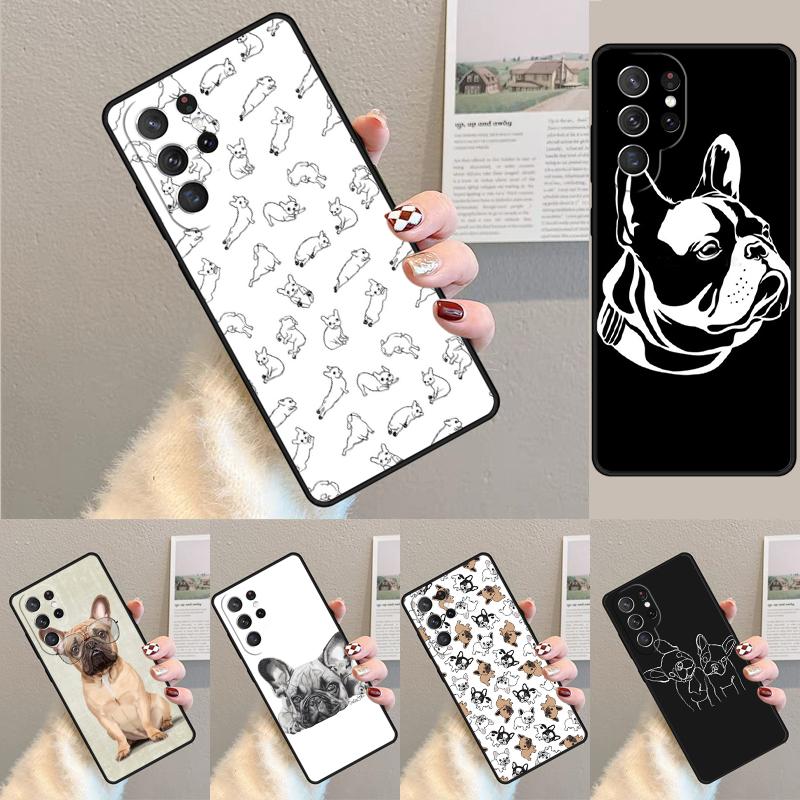French Bulldog Soft Phone Case for Samsung Galaxy Note 10 Pro S26 Ultra S23 S24 FE S25 S21 S22 PLUS Shockproof Cove