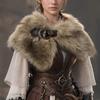 Faux Furs Shawl with Buckles Fashion Costume Collar Role Play Capes For Cosplay And Medieval Themed Event