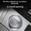1Pcs Crystal Transparent Protective Sticker For Car Ignition Switch Button, Suitable For Start/Stop Button Protection Sticker