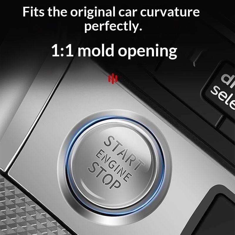1Pcs Crystal Transparent Protective Sticker For Car Ignition Switch Button, Suitable For Start/Stop Button Protection Sticker
