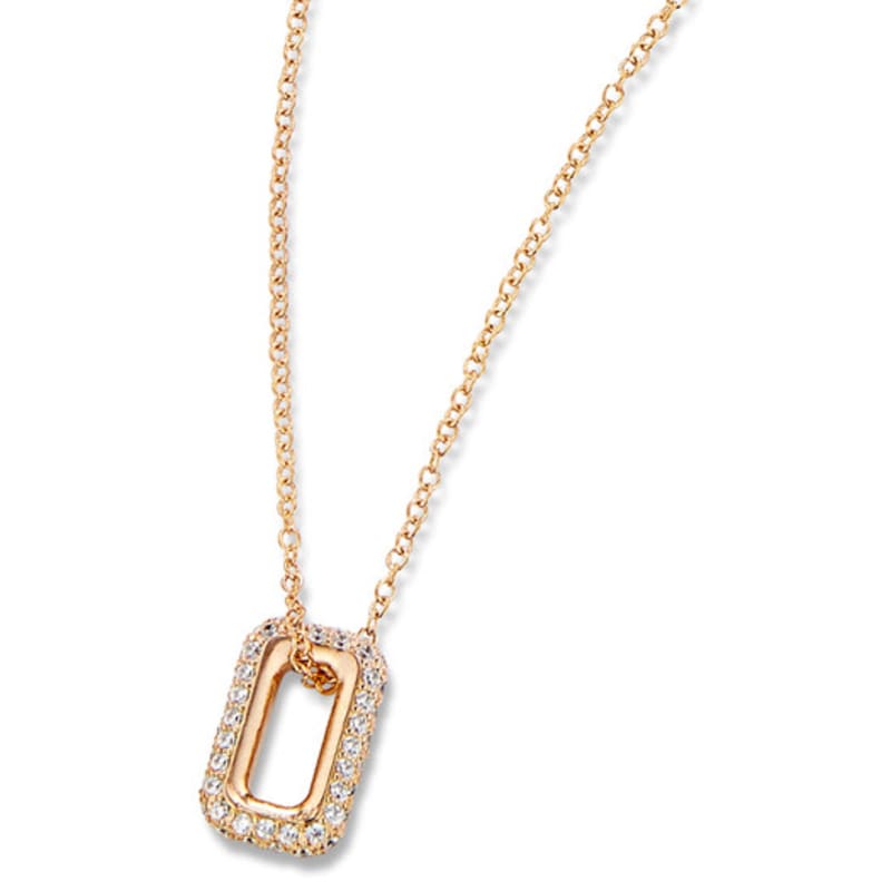 

de NOBLE THE LABEL DAILY PAVE PENDANT NECKLACE SILVER