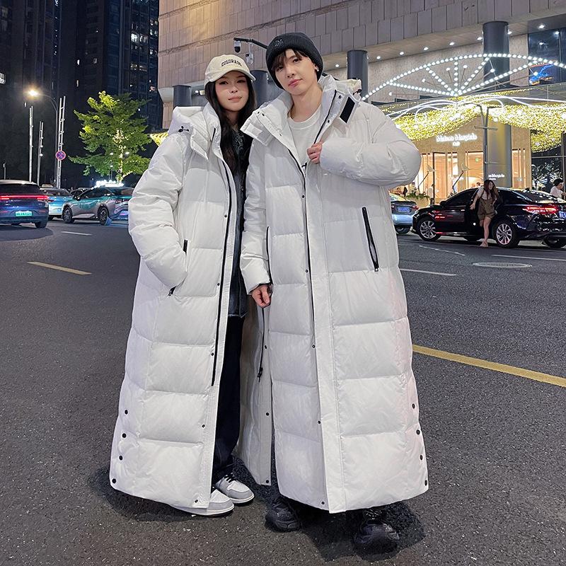 Nuova Giacca Invernale Lunga alla Caviglia - Unisex Vestibilità Larga, Caldo Stile Coreano per Uomini e Donne.