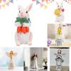 Easter Rabbit Resin Craft With Angel And Sunflower For Gift And Home Decor