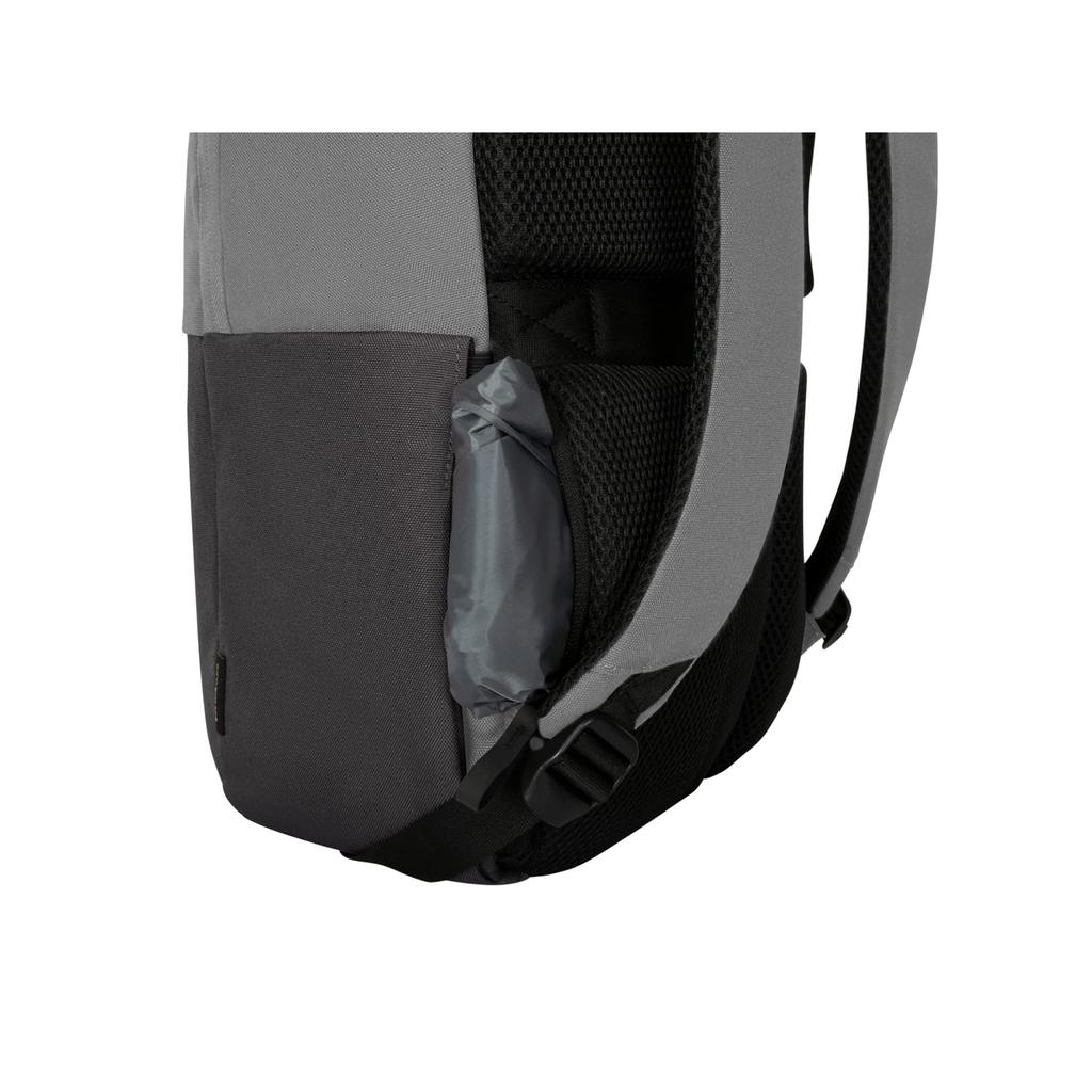 Targus Sagano EcoSmart Travel Backpack TBB634GL (Gray) - 22L Capacity, Lightweight, Fits 15-inch Laptops, and Carries on Carrying, Perfect for Men