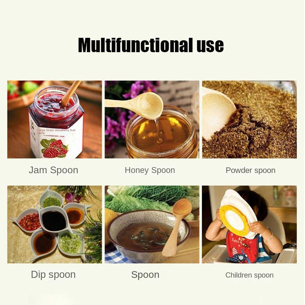1/5Pcs Kitchen Accessories Condiment Spoon Practical Milk Powder Spoon  For Sugar Tea Coffee Dessert
