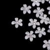 DIY 20pcs 9mm(0.4in) Mini Resin Flowers With Shiny Rhinestone Flatback Buttons