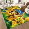 Brazilian Footballer Number Ten Square Rugs Are a Great Choice for Living Rooms, Bedrooms, Home Décor, and As Gifts.