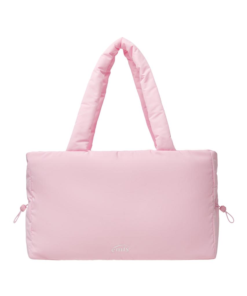 Emis Puffer String Tote Bag-Pink