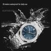 Men's Waterproof Luminous Calendar Watch with Hollow Design and Double-Sided Butterfly Buckle