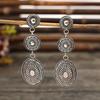 1 Pair Bohemia Style Drop Earrings Tassel Design Lightweight Stud Earrings Urban Charm Earrings Jewelry Gift