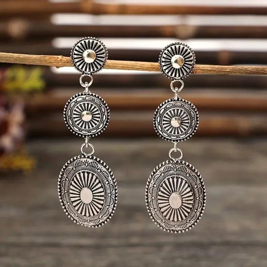 1 pár náušnic ve stylu bohémy, visací náušnice s třásněmi, lehké puzetové náušnice, náušnice s městským šarmem, šperkový dárek