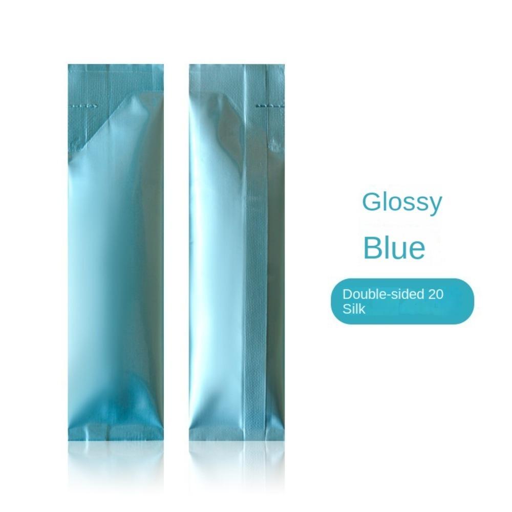 100pcs Rectangular Open Top Aluminum Foil Bag Disposable Long Strip Tea Bag Liquid Powder Subpackage Coffee Milk Cocoa