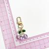 Cute Cherry Keychain Charm Enamel Pink Red Purple Resin Pendant Bag Charms Key Ring Lovely Accessories Suitable for Women Gift