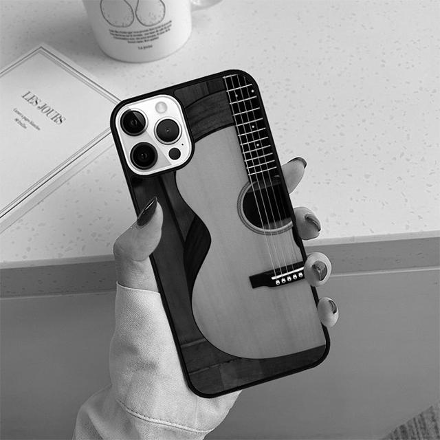 Musical Violin Guitar Phone Case For iPhone 17 Air 14 15 16 13 12 Max Cover For Apple 14 15 16 11 Pro Max Plus Coque