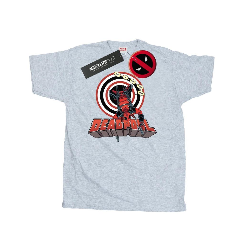 Marvel Mens Deadpool Upside Down T-Shirt