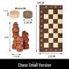 Faltbares tragbares Holz-Brettspiel-Set: Schach, Backgammon, Dame - Lernspielzeug.