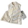 2025 Early Spring Satin Vest Women's Sleeveless Top Vest Jacquard Button Vest