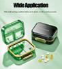 Small Daily Pill Organizer Travel 7 Compartments Portable Medicine Organizer For Stylish Purse Pocket To Vitamins Moisture Proof