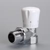 All-Copper Right-Angle Thermostatic Valve for Household Radiators, with 4/6 Points, 1-Inch Threads, and Manual Temperature Control