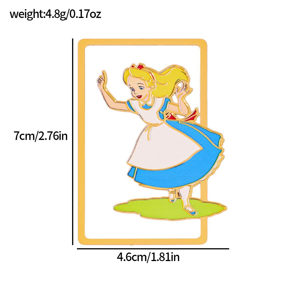 Disney Princess Metal Bookmark Series Snow White The Little Mermaid Anime Book Fan Merchandise Birthday Gift for Friends 1pcs