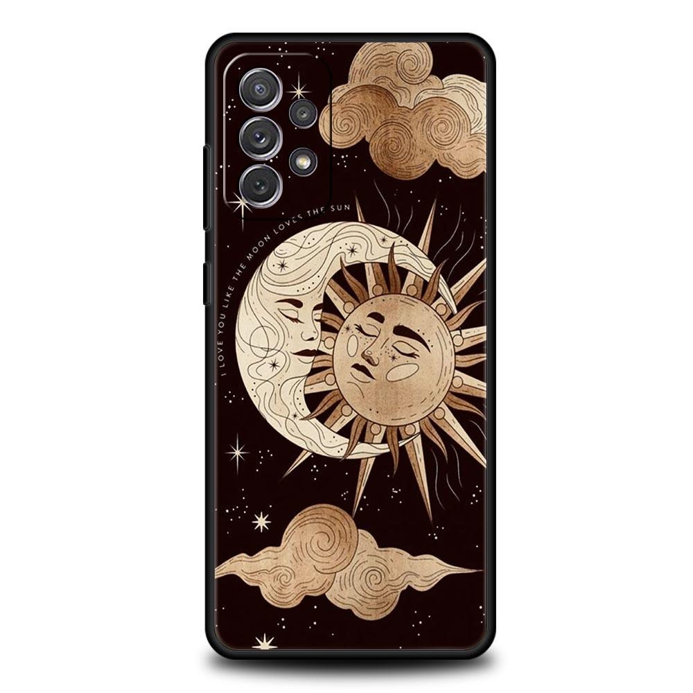 Moon Sun Phone Case For Samsung Galaxy A17 A07 A55 A35 A25 A15 A05s A33 5G A31 A23 A21s A13 A41 A73 A53 A51 A71 A03s S10 Cover